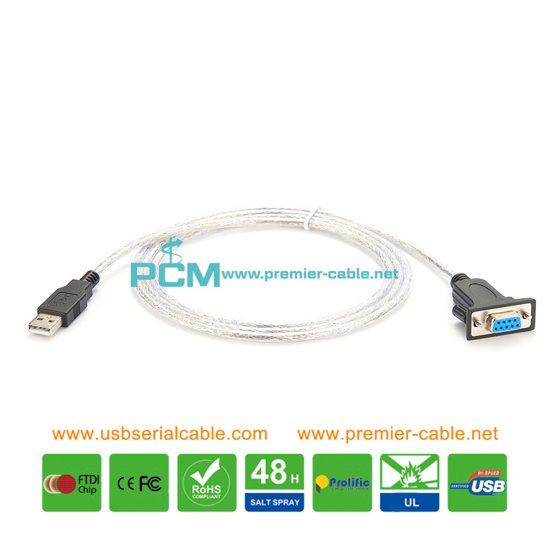 Cashier Register DB9 to USB RS232 Cable