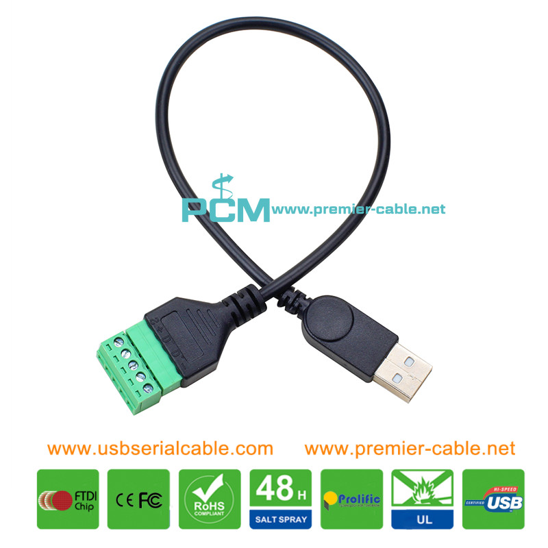 USB2.0 Pluggable 5 Pin Terminal Block 2