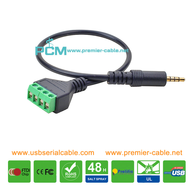 3.5mm TRRS Speaker Solderless Terminal Block