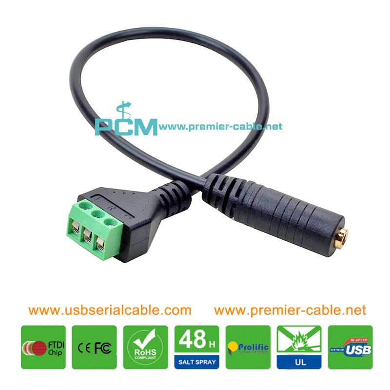 3.5mm TRRS Speaker Solderless Terminal Block 2