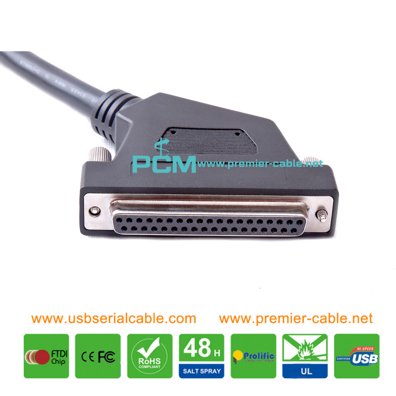 DB37 45 Degree Angle Cable 2