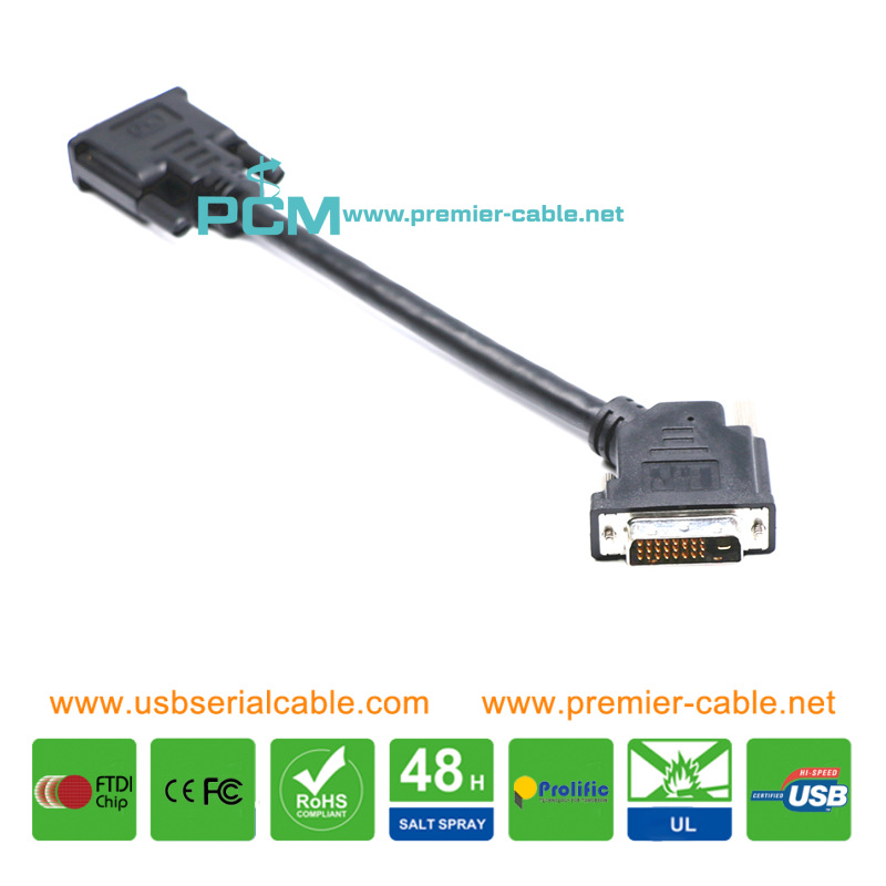 Thumscrew DVI-D Right Angle Video Cable 2