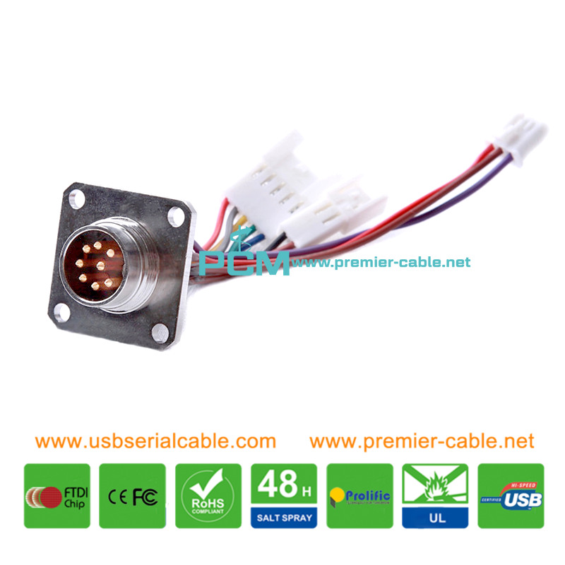 M16 Male/Female 8 Pin AISG C091 Telecommunication Circular Connector