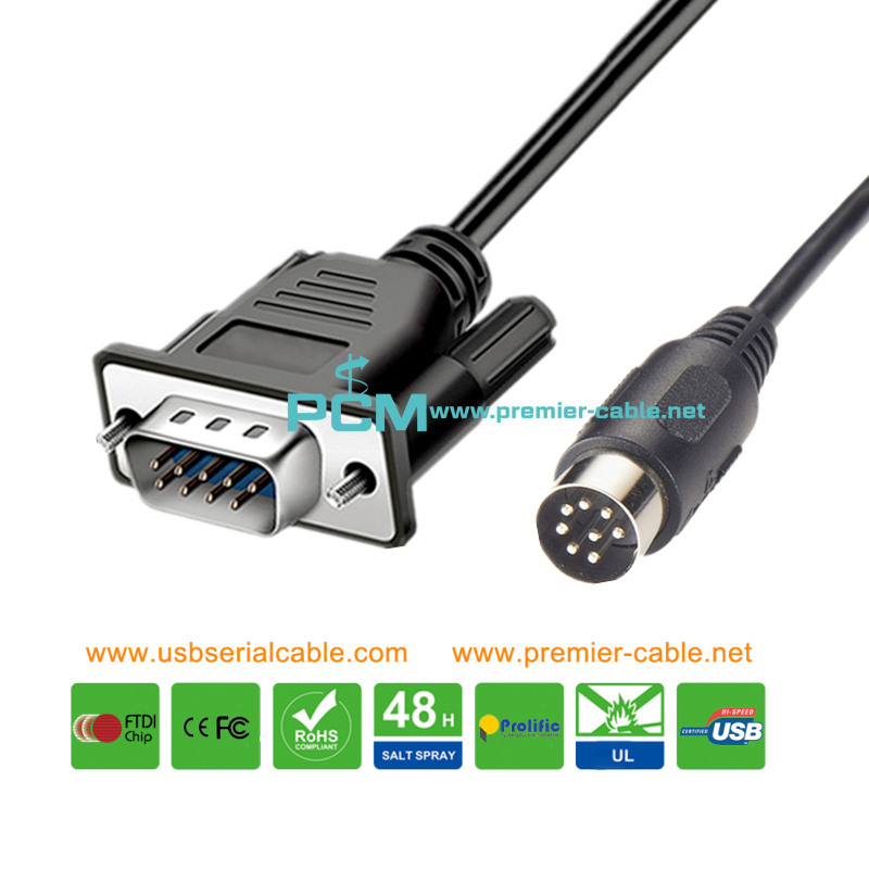 DB9 to 8 Pin Din Male PowerLink Cable