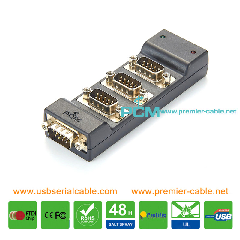 4x DB9 Serial CAN IO Breakout Box