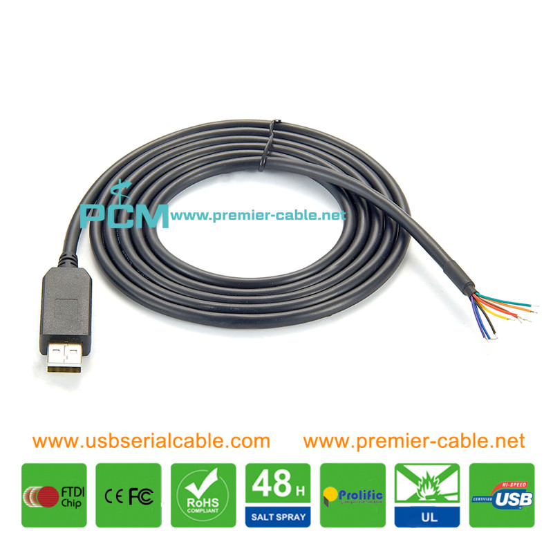 FT232R USB RS485 8 Way Open End Cable