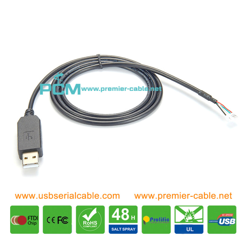 RS232 USB to UART 5V 4 Core Wire End