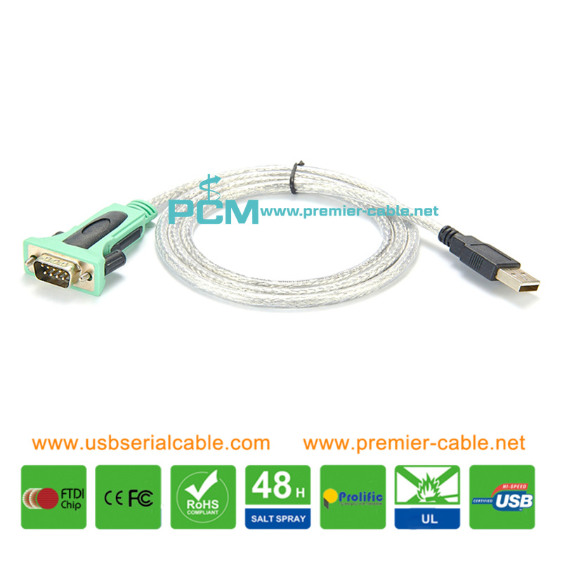USB to D-Sub 9 Pin Male Serial Cable USB to D-Sub 9 Pin Male Serial Cable