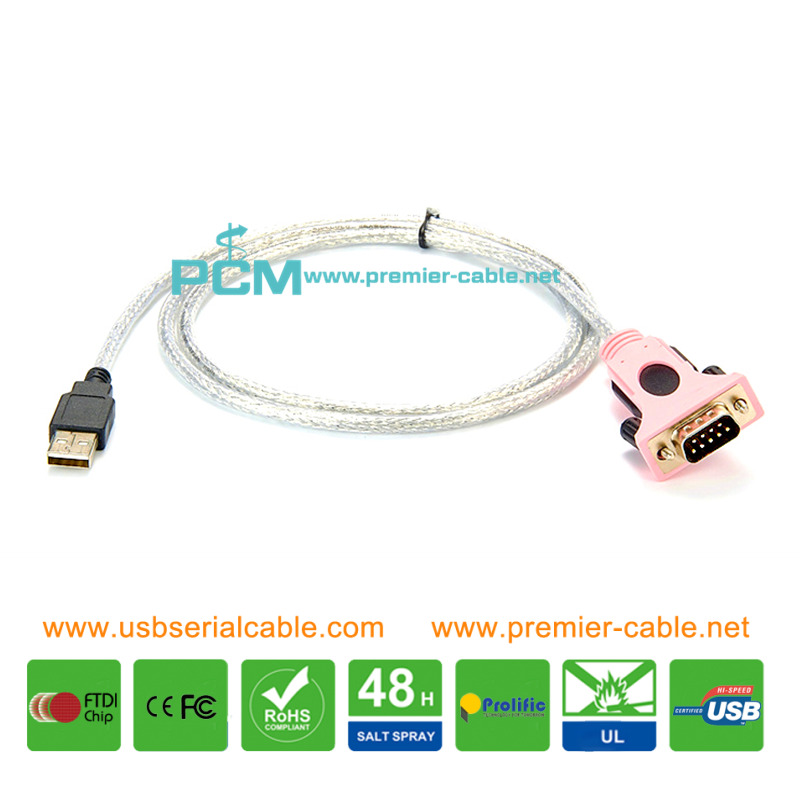 FT232R Chipset USB to DB9 Port Serial Cable