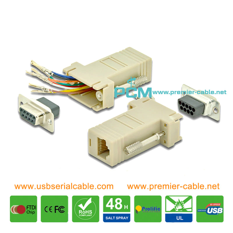 DB9 to RJ45 Console Modular Adapter 1 DB9 to RJ45 Console Modular Adapter 1