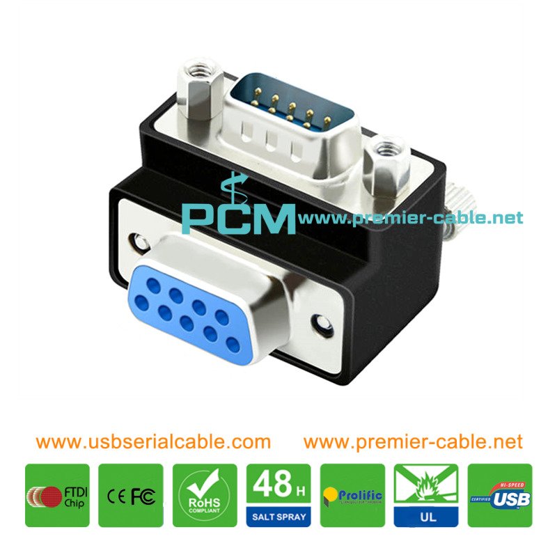 90 Degree DB9 Serial Connector