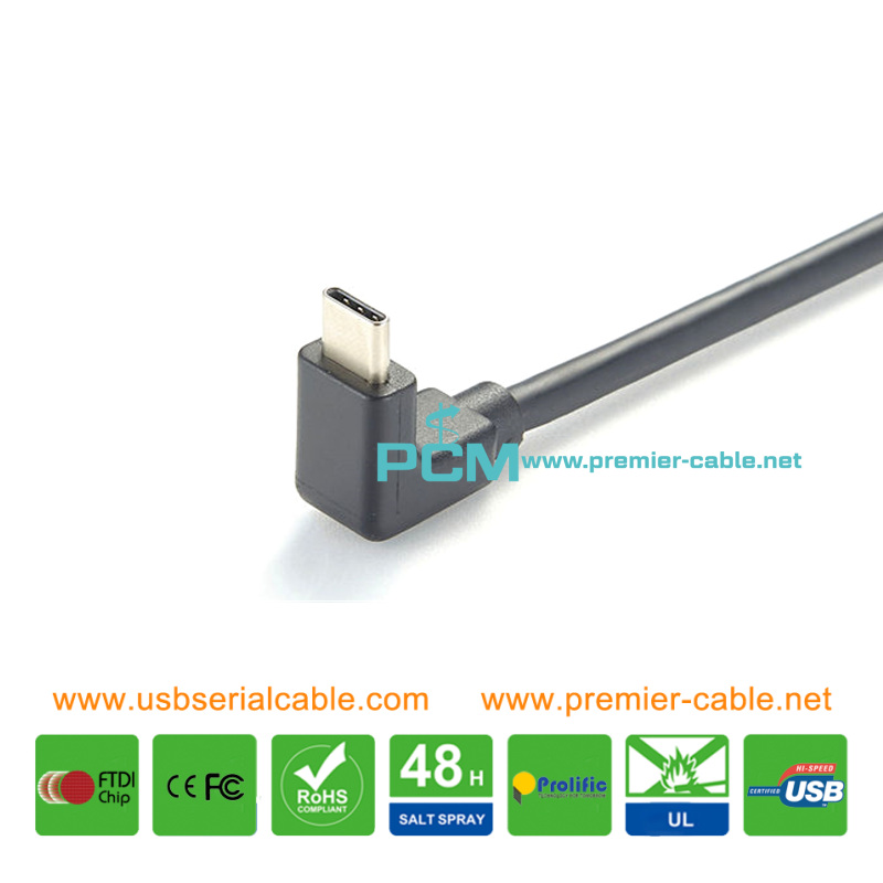 USB Type C 90 Degree Elbow Cable USB Type C 90 Degree Elbow Cable