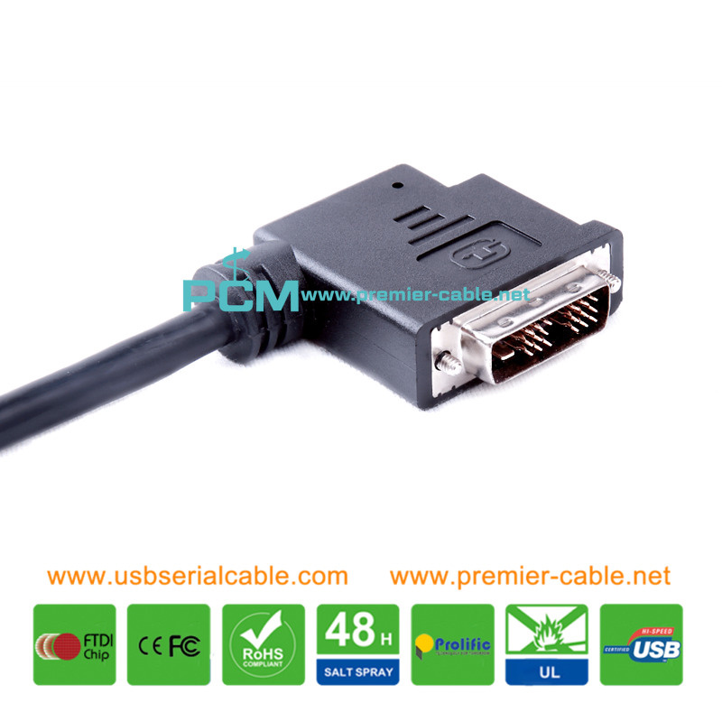Right Angle DVI-D Male Cable