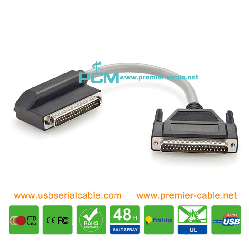 DB37 Straight to Right Angle Data Printer Cable DB37 Straight to Right Angle Data Printer Cable