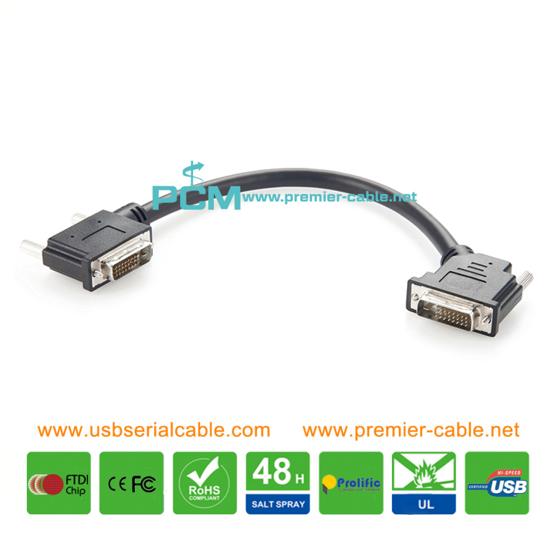 DVI 45 to 90 Degree Left Angle Digital Cable