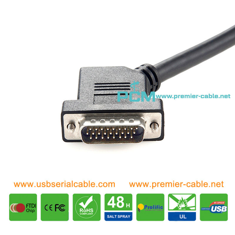 DB26 HDB 26 Pins 45 Degree Angle Cable