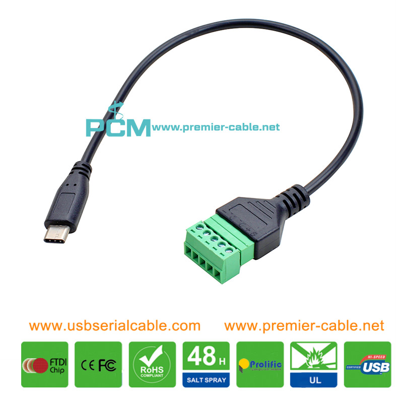 USB3.1 Type C Solderless Terminal Block 1