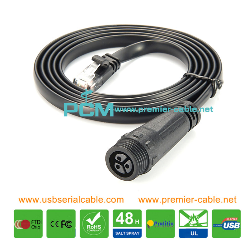 RJ12 to 3Pin LED Grow Light Control IP67 Cable 1 RJ12 to 3Pin LED Grow Light Control IP67 Cable 1