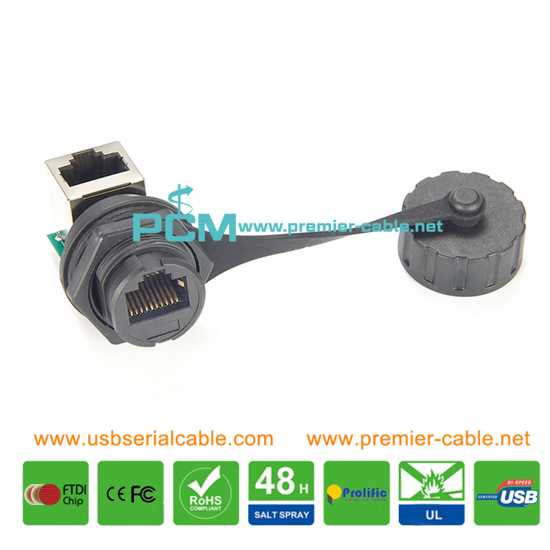 RJ48 RJ50 10P10C 90 Angle Interconnect Coupler