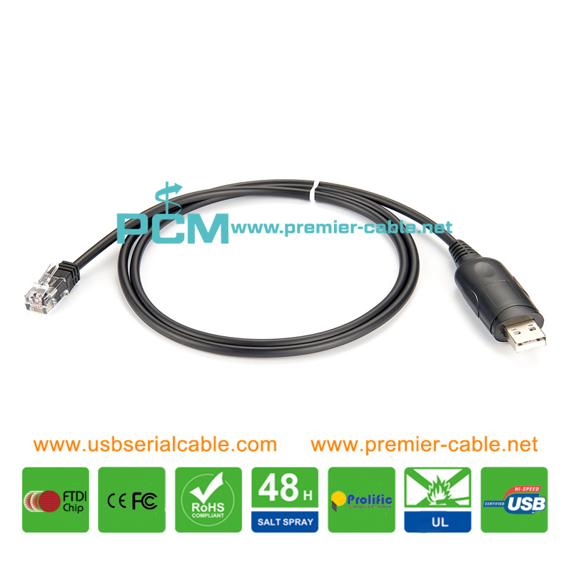 USB to RJ12 RS485 RS232 Street Light Control Cable