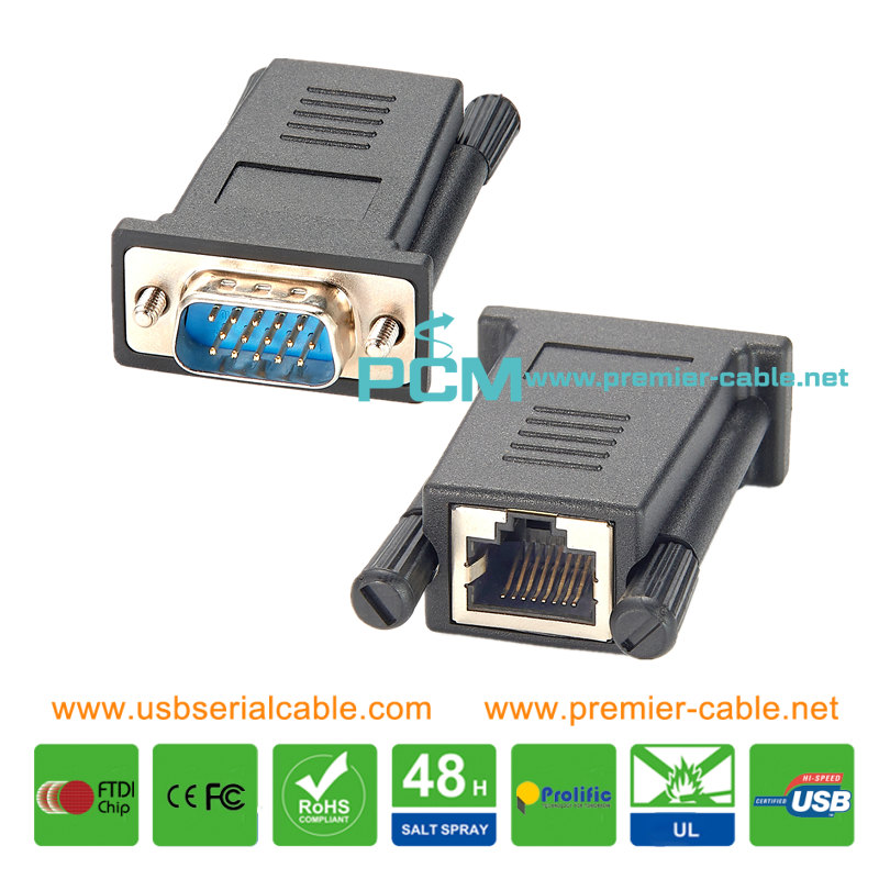 Cisco DB9 to RJ45 Modular Crossover Adapter