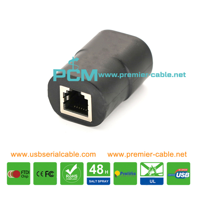 6P6C Inline Coupler Crossover Adapter