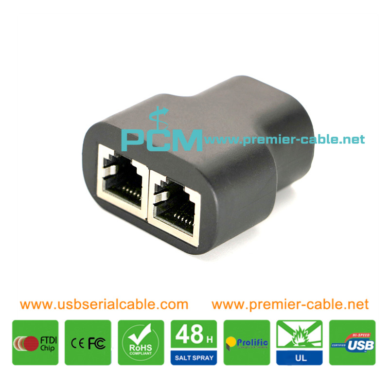 RJ12 RJ11 Plant Grow LED Light Splitter Phone Connector RJ12 RJ11 Plant Grow LED Light Splitter Phone Connector