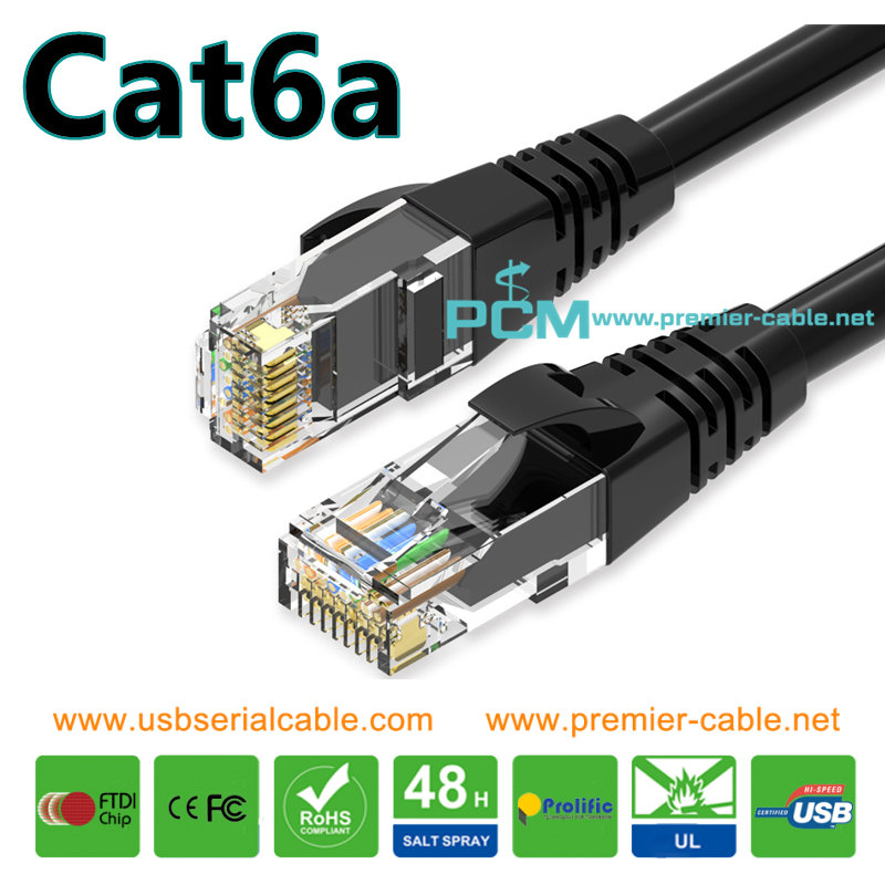 Ethernet Cat6a RJ45 Network LAN Patch Cable