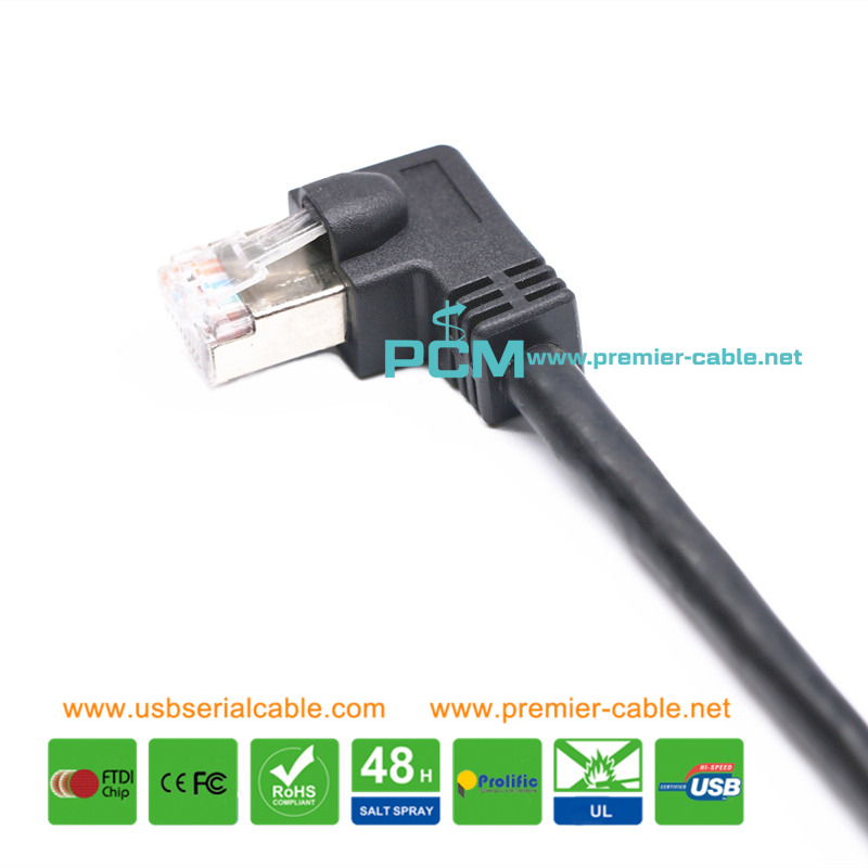 Cat6 90 Degree Ethernet LAN Router Cable