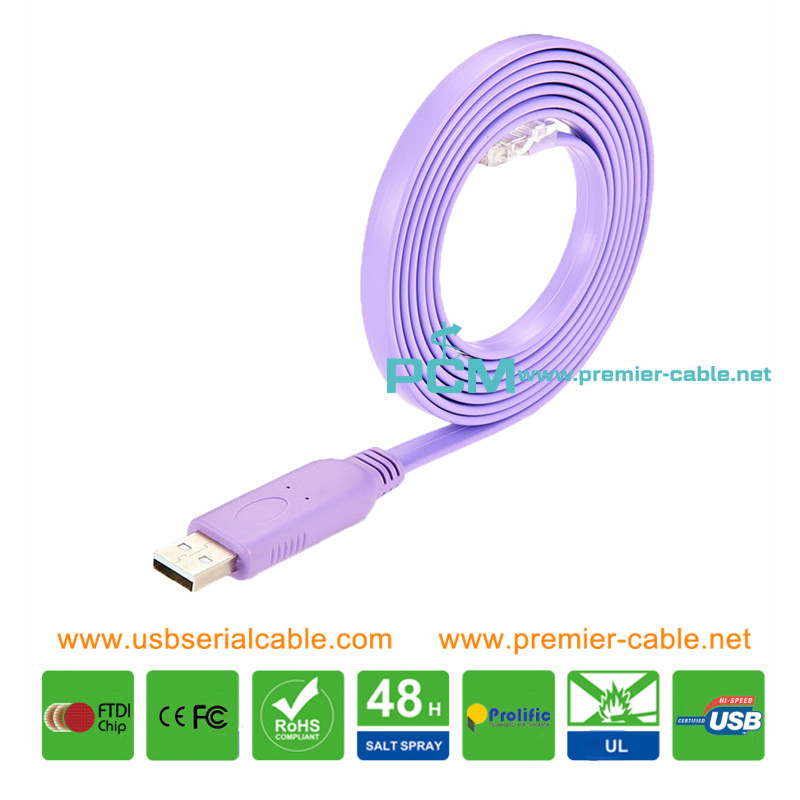 USB to RJ45 Serial COM Port Router Console Cable