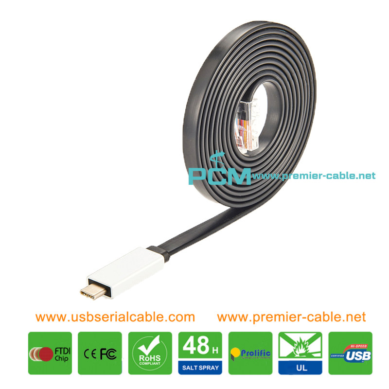USB3.1 C to RJ45 Serial COM Console Port Cable