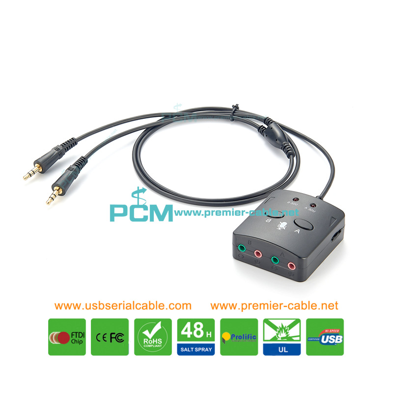 3.5mm Spillter Call Pick Up Headset Training Box 3.5mm Spillter Call Pick Up Headset Training Box