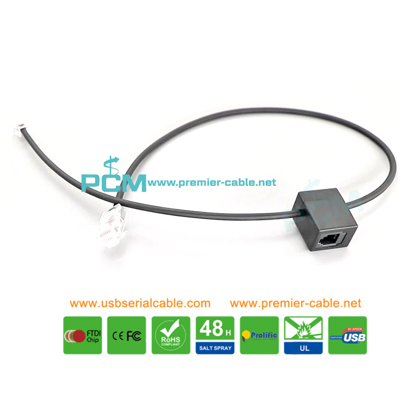 RJ9 Savi Office Call Center Phone Interface Cable