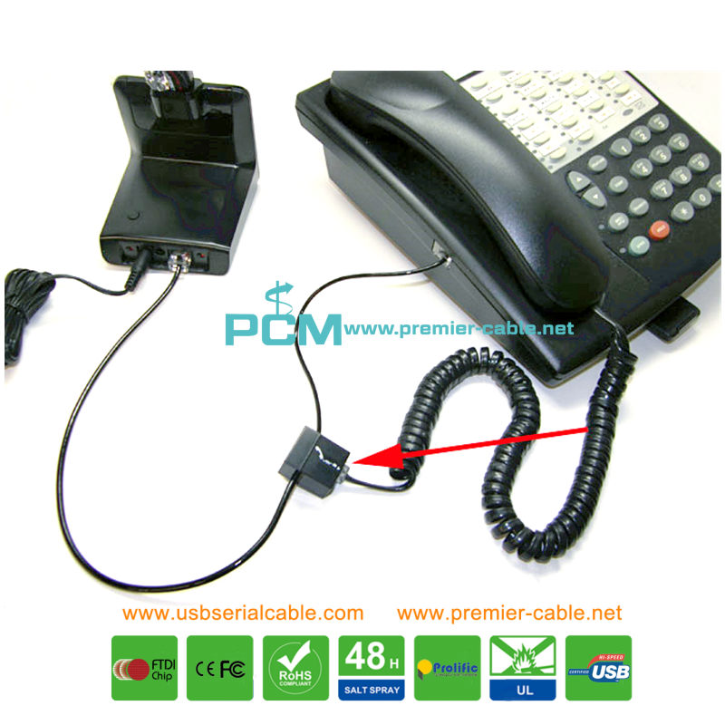 RJ45 to RJ9 Modular Plug Cordless Headset Phone Cable RJ45 to RJ9 Modular Plug Cordless Headset Phone Cable