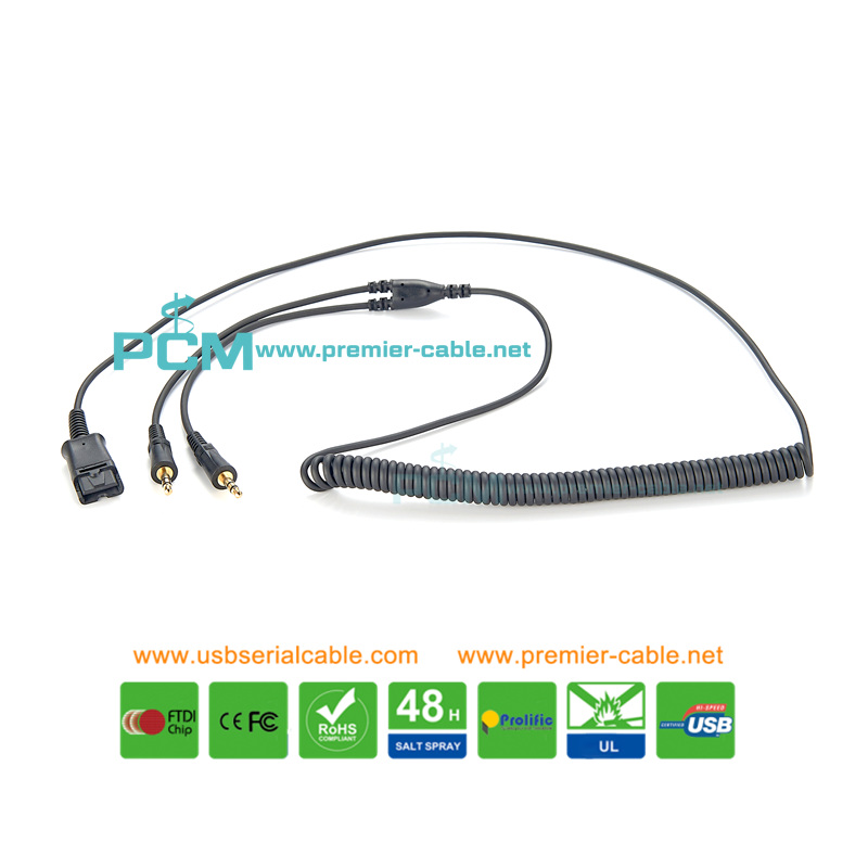 QD to Dual 3.5mm Jack Mairdi Phone Sound Card Cable QD to Dual 3.5mm Jack Mairdi Phone Sound Card Cable