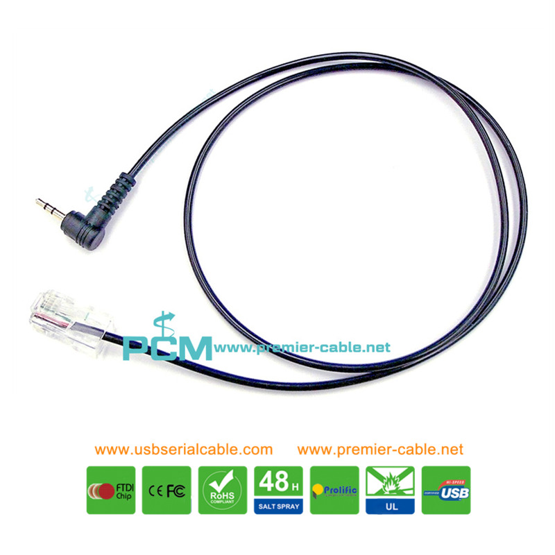 RJ45 to 2.5mm Plug Phone Headset Cable RJ45 to 2.5mm Plug Phone Headset Cable