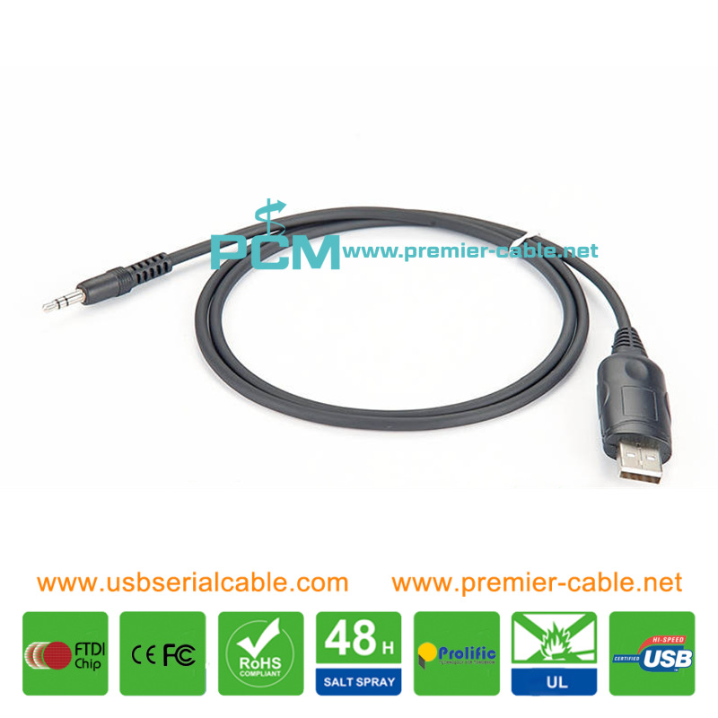 USB 2.5mm Mag one A8 A6 Radio Programming Cable