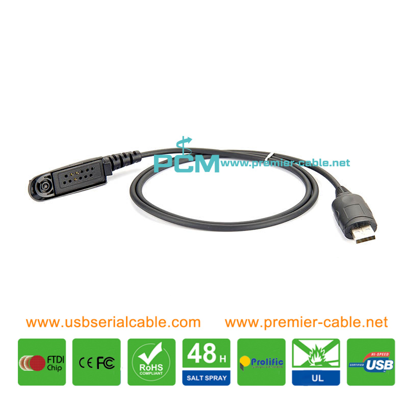 USB Motorola GP PTX Serial Two Way Programming Cable