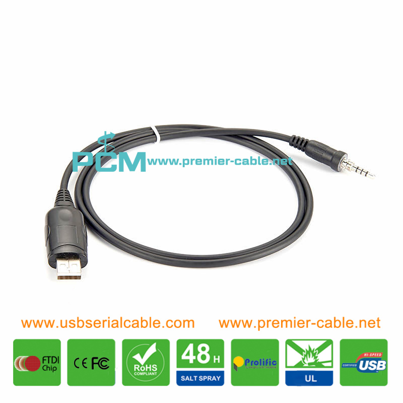 USB to 3.5mm Yaesu FT VX Serial Two Way Cable