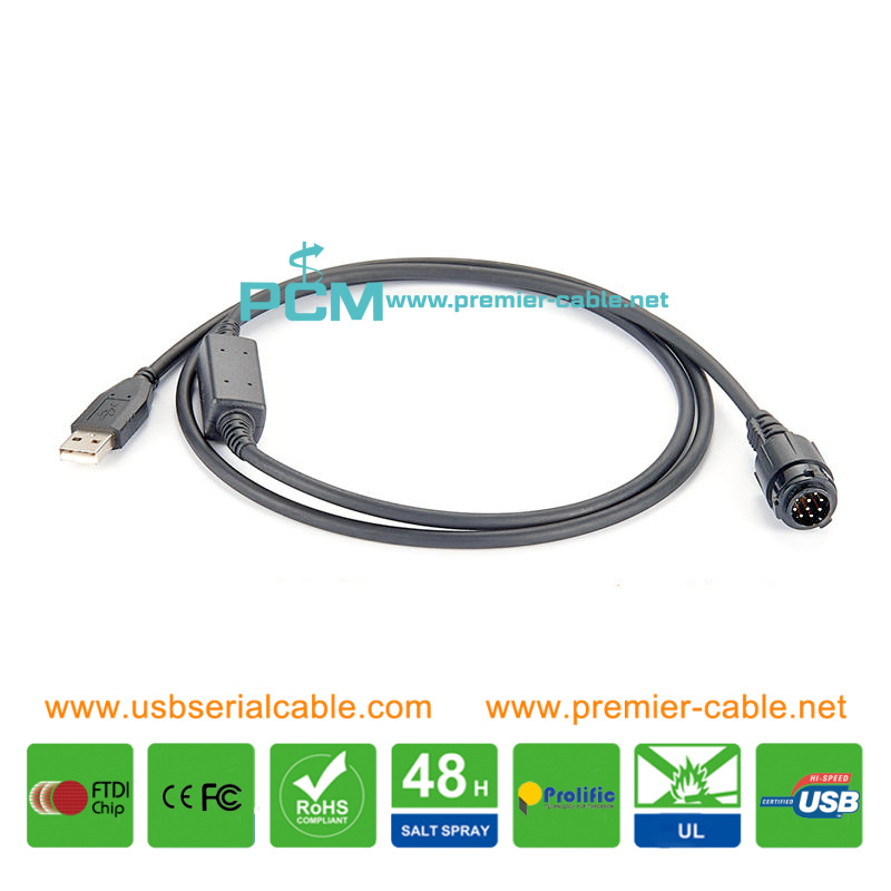 XIR M8268 Motorola USB Radio Programming Cable