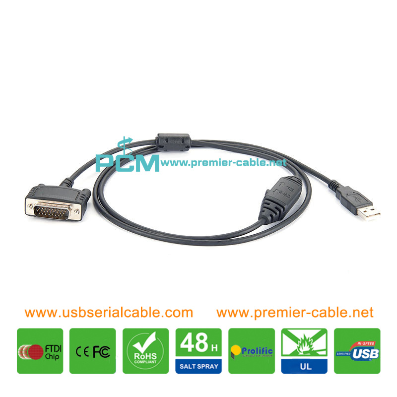 DB26 to USB Hytera PC40 Radio Repeater Cable 