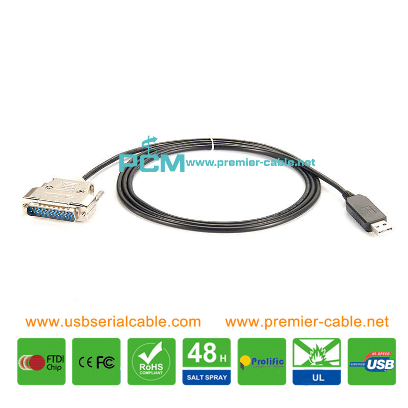 USB to DB25 RS232 CNC Control Programming Cable