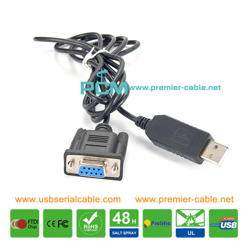USB to DB9 RS232 Yaesu Walkie Talkie Radio Cable