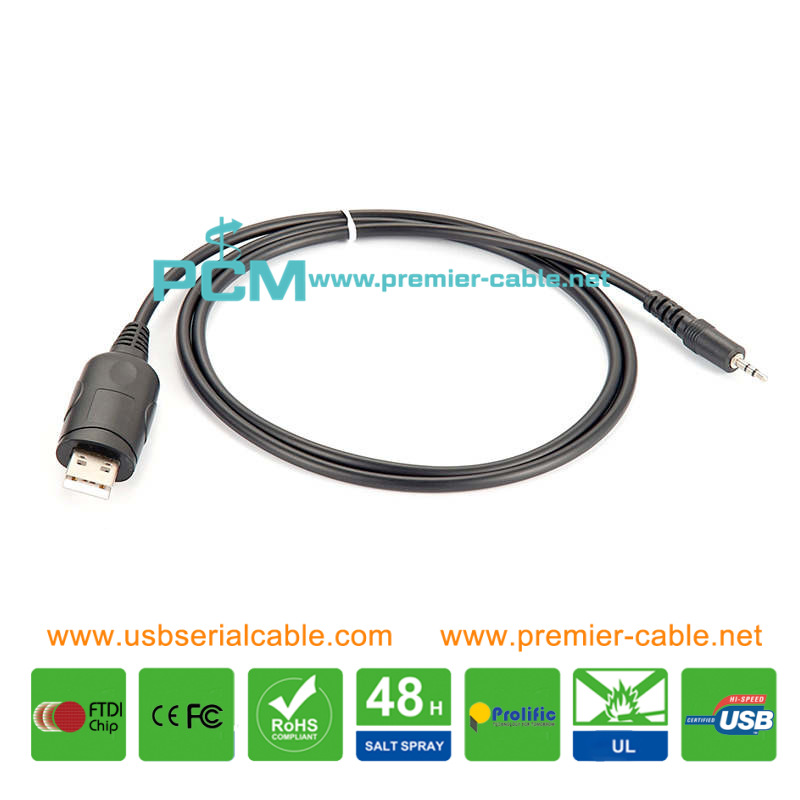 FTDI USB to 3.5mm Stereo Serial GP88S Radio Cable