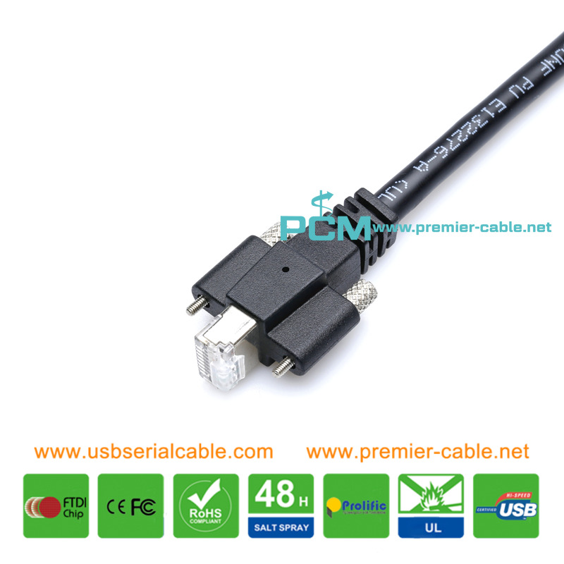 RJ45 Vertical Gige Ethernet Cable for Machine Vision System