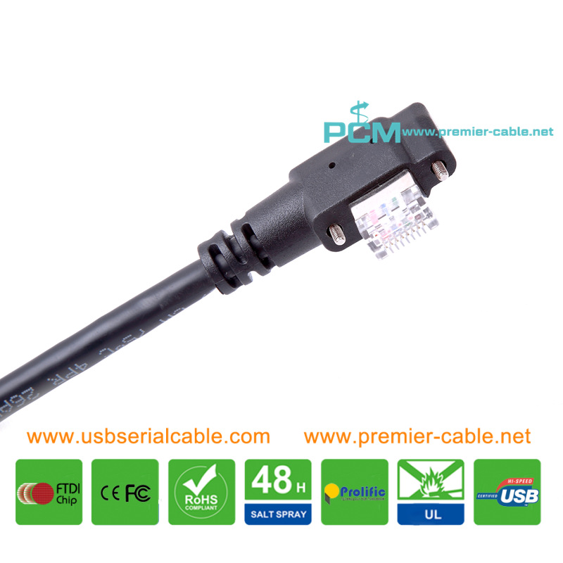 High Flex RJ45 Horizontal Right Angle GigE Cable