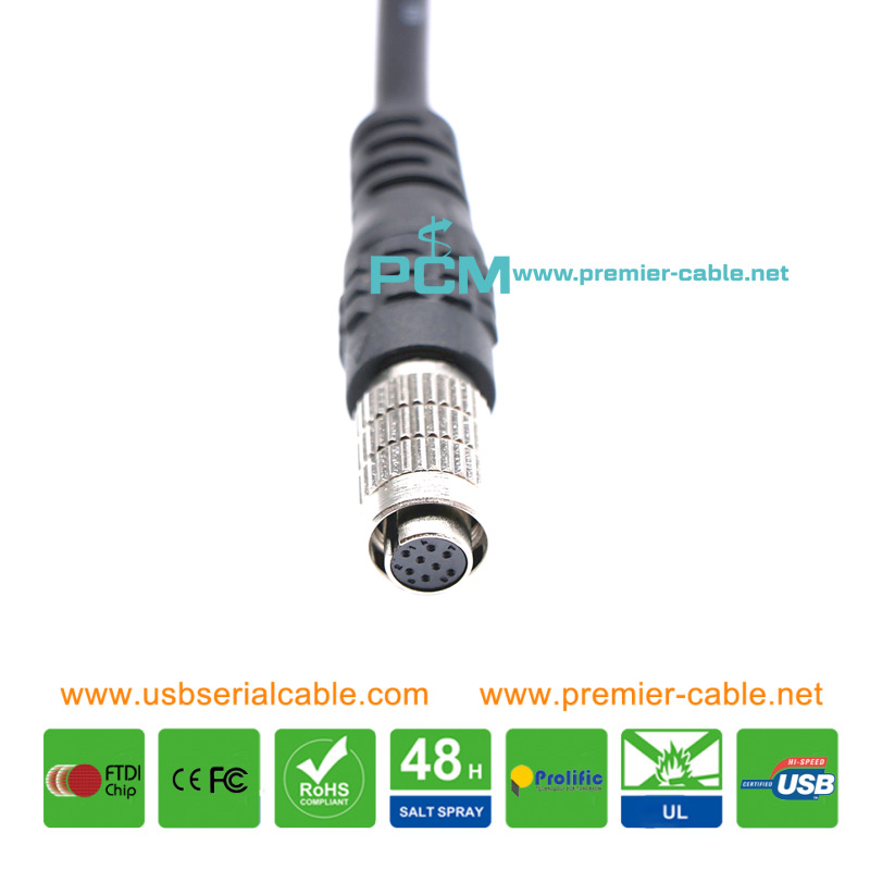Hirose 8 Pin to Pigtail I/O Power Cord Camera Cable Hirose 8 Pin to Pigtail I/O Power Cord Camera Cable