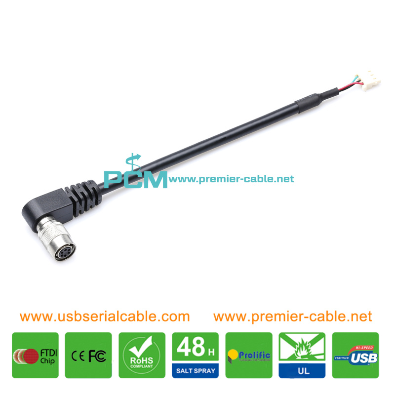 Hirose HR10-7J-6S(73) 6 Pin Industrial Camera Cable Hirose HR10-7J-6S(73) 6 Pin Industrial Camera Cable