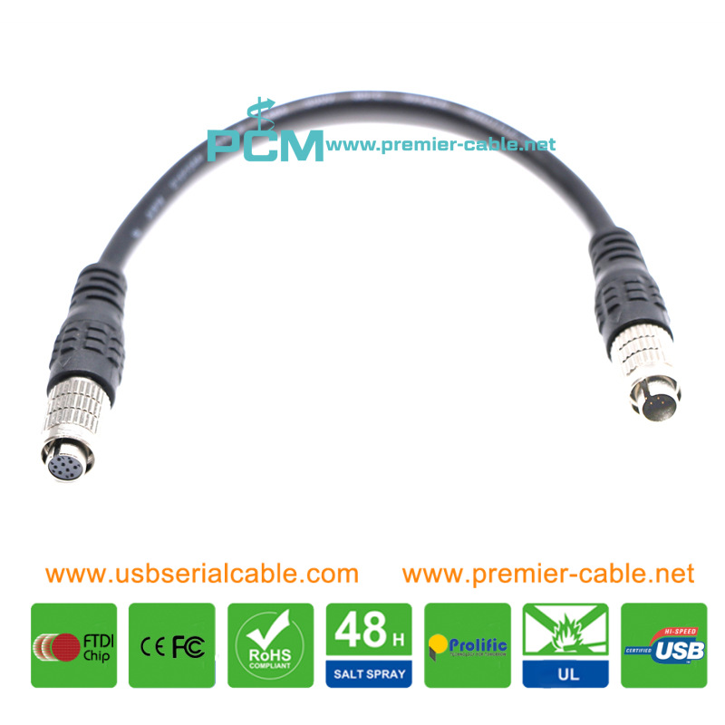 Hirose 8 Pin Male to Female Cable for AVT Camera