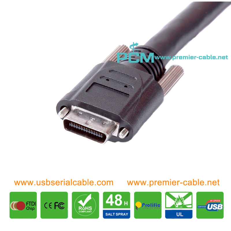 Standard SDR 26 Pin Plug Mini Camera Link Cable